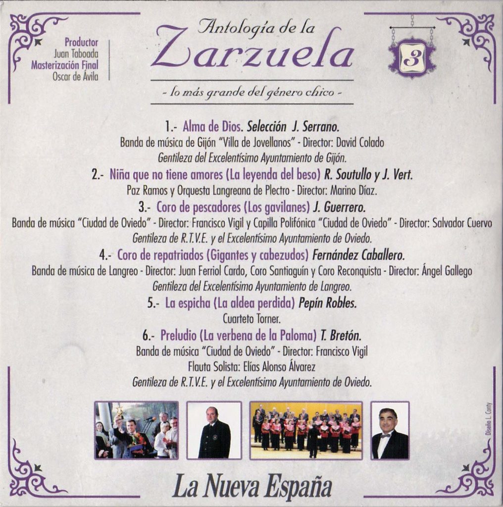 Antología de la zarzuela, 3b