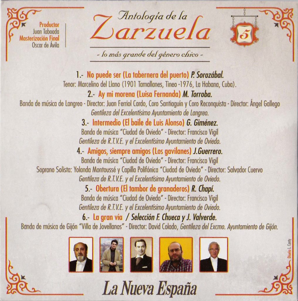 Antología de la zarzuela, 5b